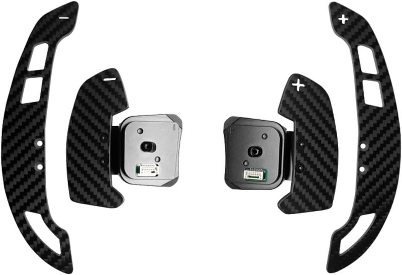 Carbon Fiber Magnet Paddle Shifters Compatible For Audi R8/TT/TTRS Steering Wheel Shift Paddle Extension Shifter Gear Vehicle-Specific Fit(Short film pair) - Image 3