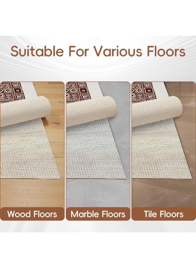 OSHIMA Rug Gripper, No-Slip Mat, 120 * 200 cm Rubber Mat for Carpet, Non-Slip Rug Pad, Multipurpose and Cuttable Carpet Underlay, Suitable for Living Room, Bedroom, Drawer (White) - Image 5