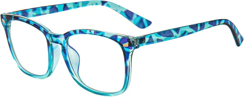 MAXJULI Blue Light Blocking Glasses,Computer Reading/Gaming/TV/Phones Glasses for Women Men(Blue Tortoise) - Image 2