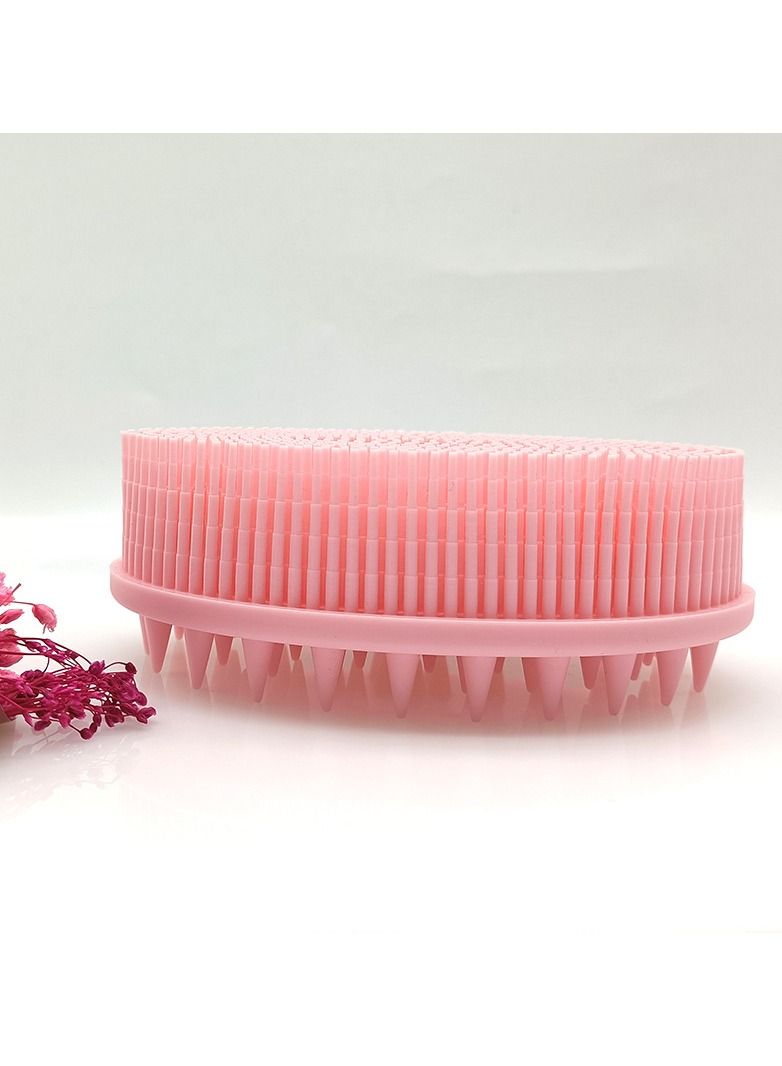 Upgrade 2 in 1 Bath and Shampoo Brush, Silicone Body Scrubber for Use Shower, Exfoliating Premium Loofah, Head Scrubber, Scalp Massager/Brush, Wet Dry, Easy to Clean - Image 3