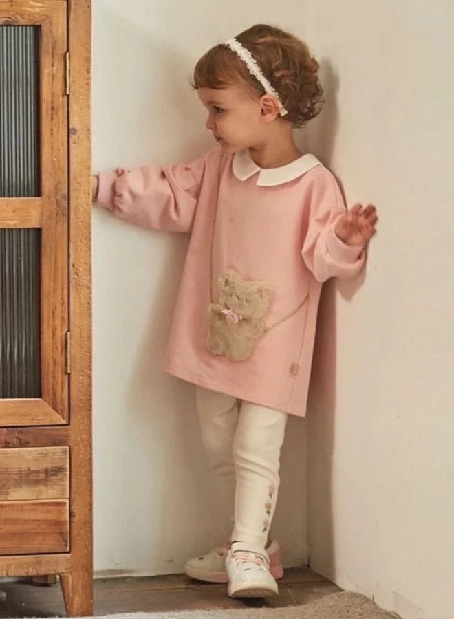 Dave & Bella Pink Purse Top