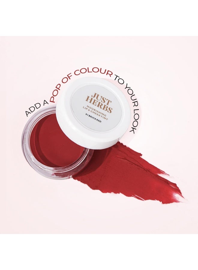 Just Herbs Lip & Cheek Tint Blush | Organic, Long-Lasting Stain | Nutty Ginger Shade | Paraben-Free, Vegan | For a Natural Flush - Image 4