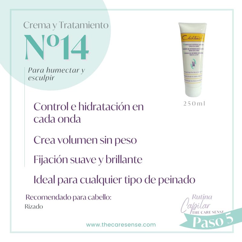Chihtsai No.14 Moist-Sculpting Lotion "Two in One" (8.5oz/250ml) - Wet And Sculpt Your Hair At The Same Time - Image 2