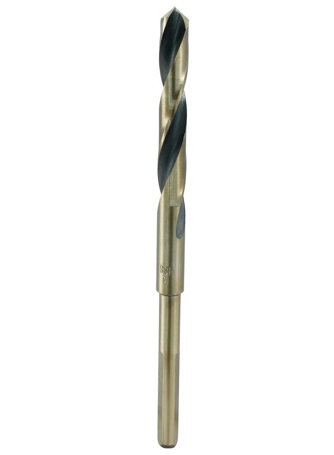 Bivethoi Reduced Shank Twist Drill Bits 13mm Black Nitride & Gold Titanium Coated High Speed Steel 4341 with 10mm Shank for Drilling Steel Plate - Image 2