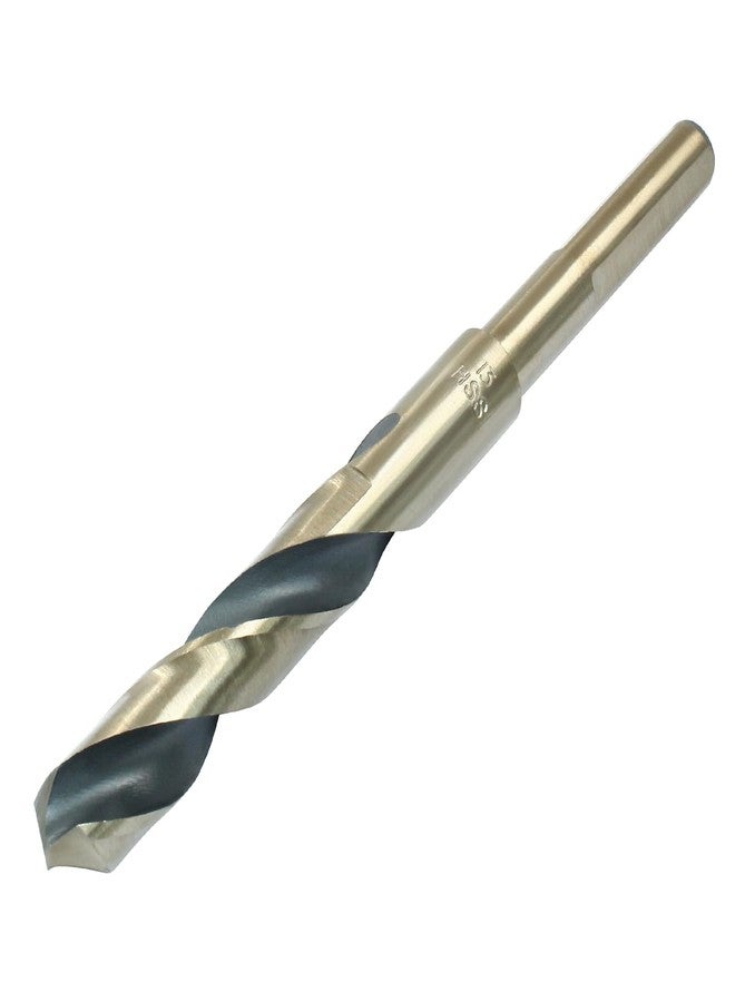 Bivethoi Reduced Shank Twist Drill Bits 13mm Black Nitride & Gold Titanium Coated High Speed Steel 4341 with 10mm Shank for Drilling Steel Plate - Image 1