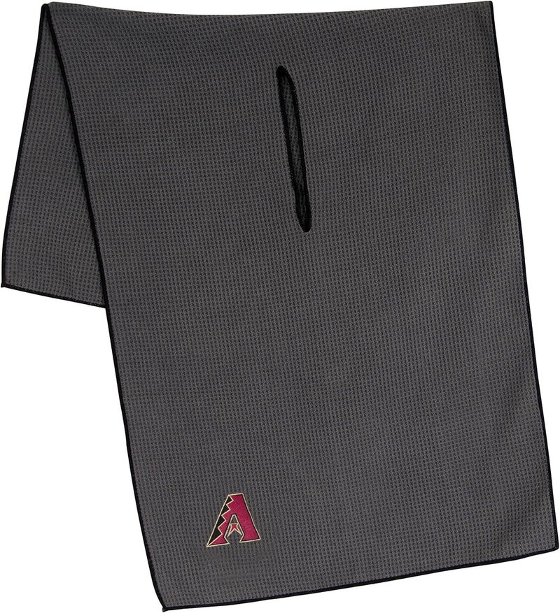Team Effort MLB 19" x 41" Grey Microfiber Towel with 8" Center Slit - Image 1