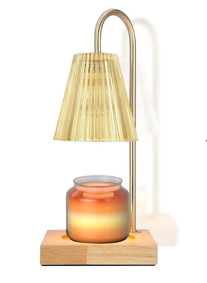 LENND Candle Warmer Lamp with 2 Bulbs Compatible with Jar Candles Vintage Electric Candle Lamp Dimmable Candle Melter Top Melting for Scented Wax  - Image 1