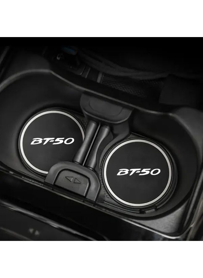 BT50 Car Cup Holders Pair White Letter Waterproof Insulated Anti Slip - Image 1
