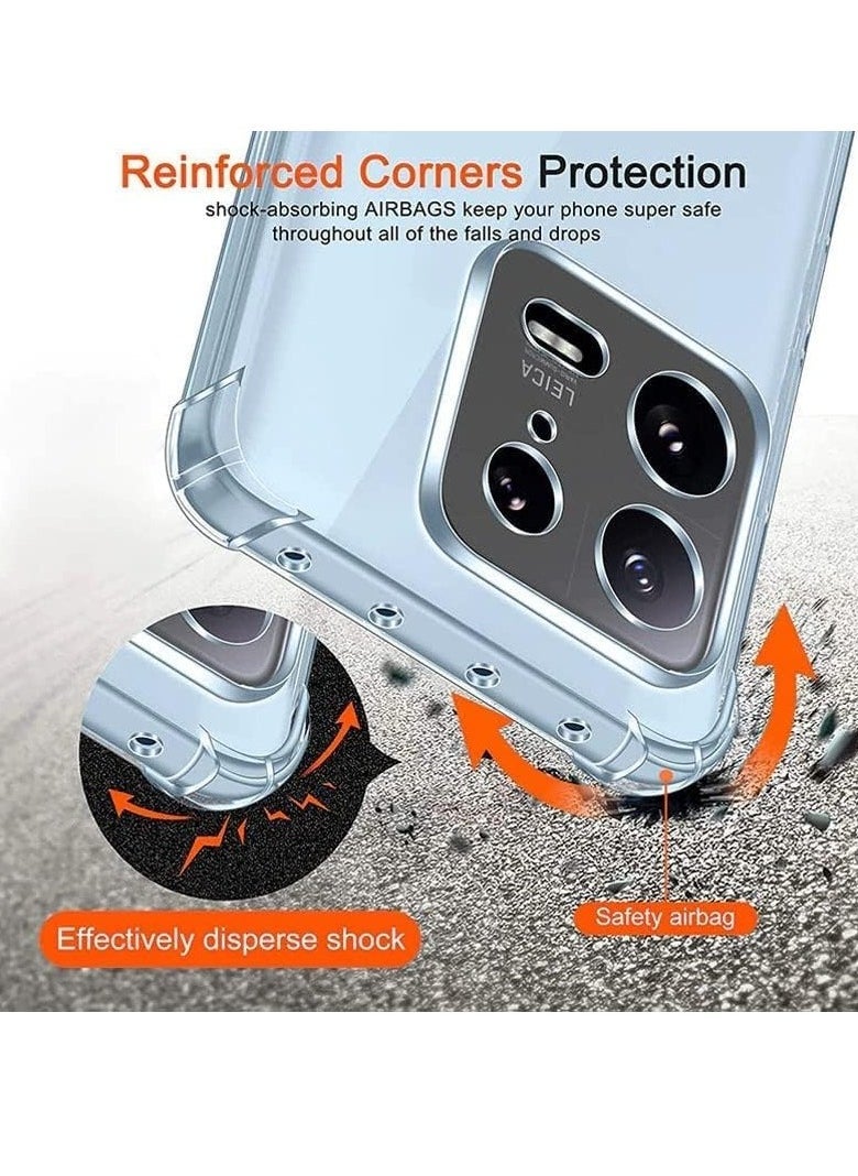 Raxoom Shockproof Flexible Silicone Bumper Case for Xiaomi Mi 13 Pro - Transparent TPU Cover with Full Camera Protection, Anti-Scratch Design - Image 3