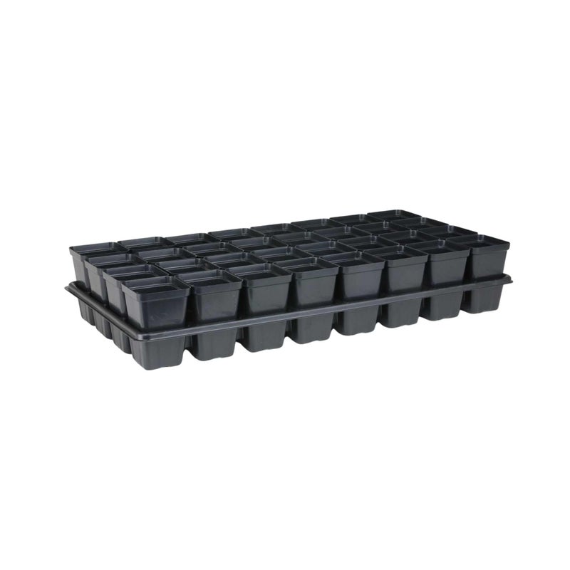 Bootstrap Farmer Bootstrap Farmer Extra Strength 32 Cell Seedling Starter Trays wInserts 5 Pack for Seed Germination Plant Propagation Growing Trays Planting Starter 