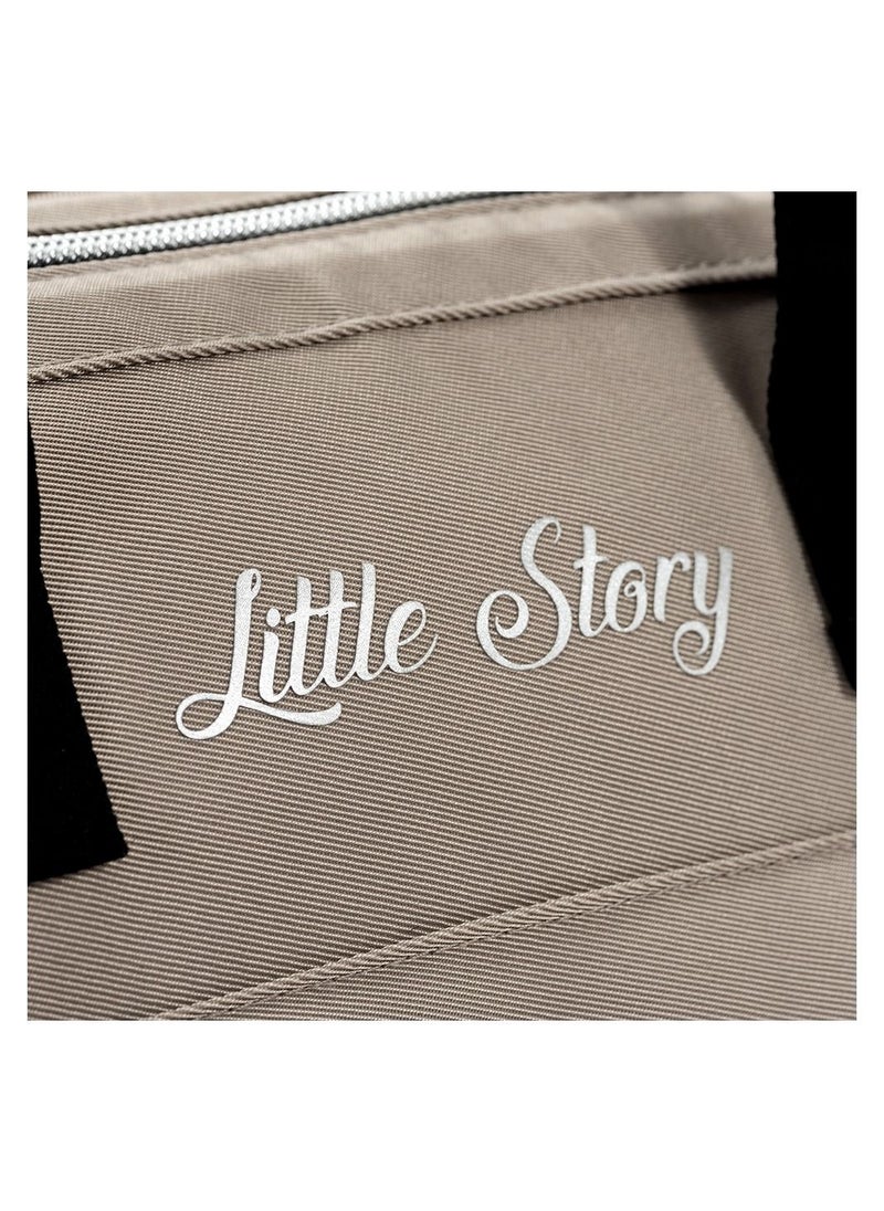 Little Story - Little Story Ace Diaper Bag - Beige - Image 1