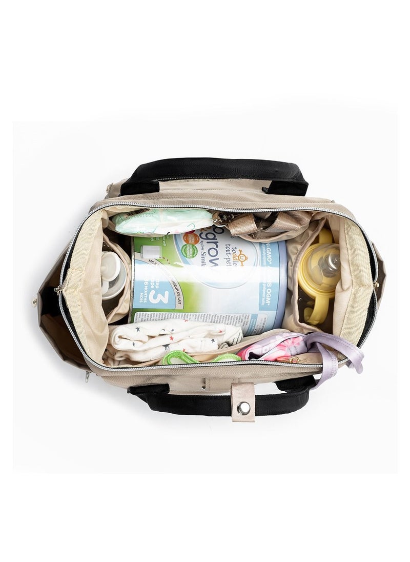 Little Story - Little Story Ace Diaper Bag - Beige - Image 1
