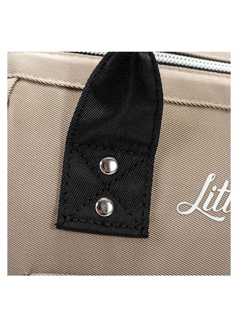 Little Story - Little Story Ace Diaper Bag - Beige - Image 1