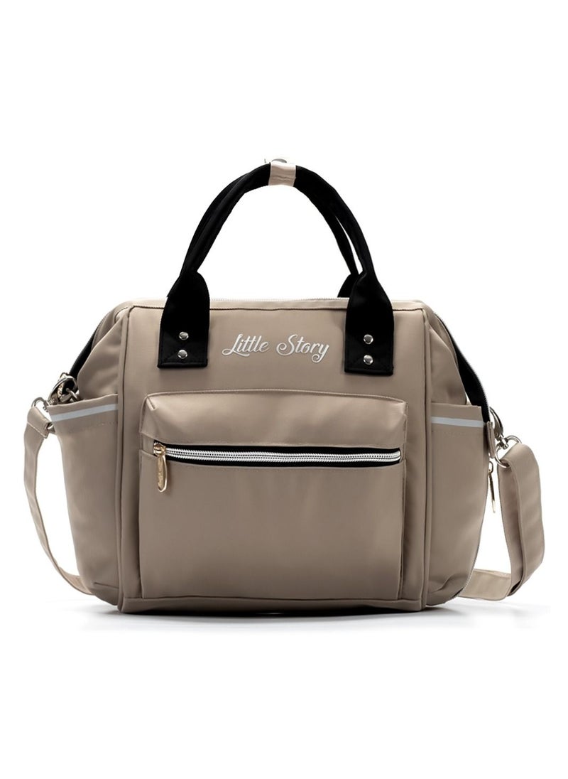 Little Story - Little Story Ace Diaper Bag - Beige - Image 1