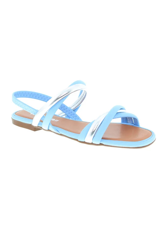 موليكا Moleca Ladies Flat Sandals Blue | Made In Brazil