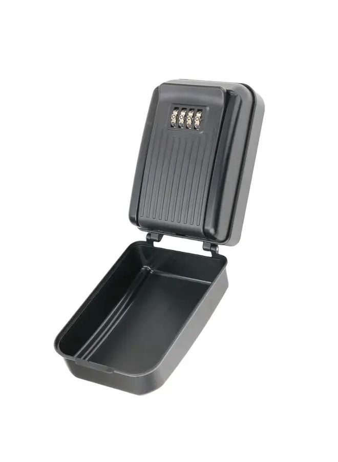 Black Key Lock Box with 4 Digit Code Large Capacity Secure Key Hider for Car Home Doorway - Image 1