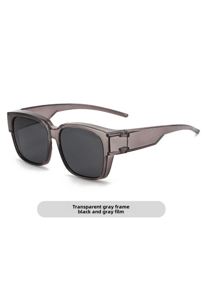 NIBEMINENT - Glasses Set Myopia Sunglasses Fashionable Clip Polarized Uv-proof Driving Special Ultra-light Frame For Women - Image 1