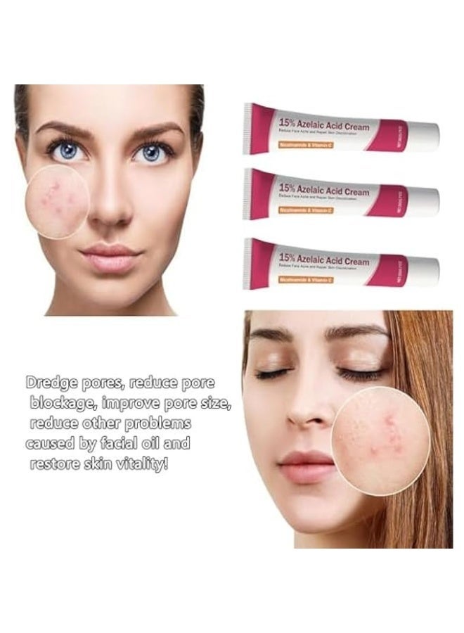 15% AZELAIC ACID ACNE CREAM, ADVANCED AZELAIC ACID SERUM, PREVENTS ACNE BREAKOUTS, CLARIFY SKIN SOOTHE IRRITATION, REDUCES BLEMISHES, MINIMIZES PORES FOR CLEARER AND HEALTHIER FACE - Image 4
