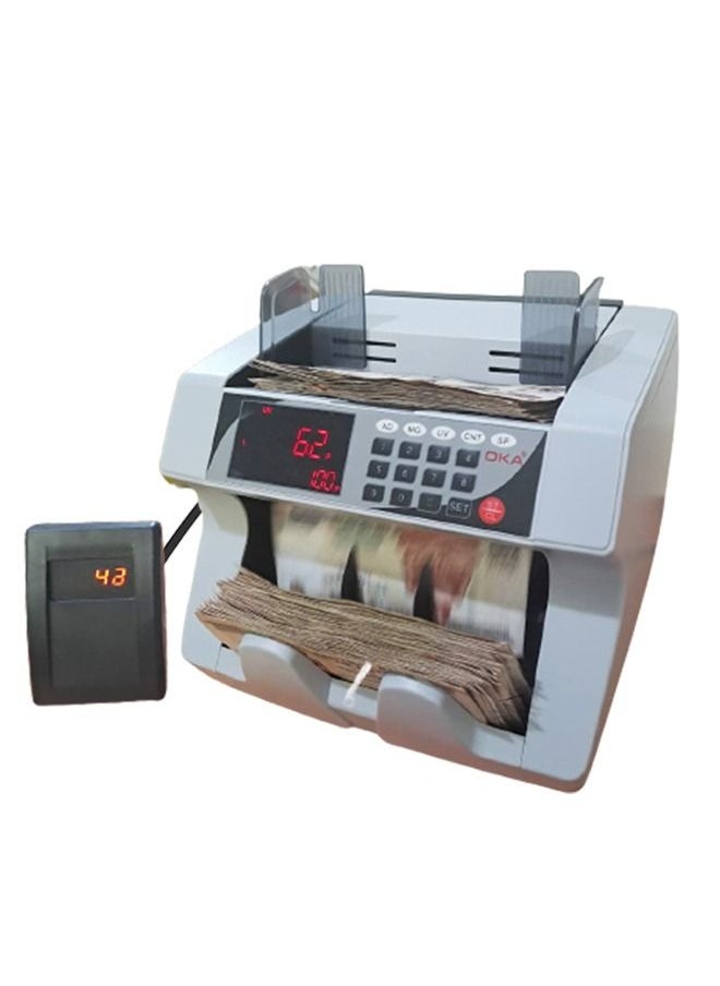OKA - Cash Counting machine Money Counting & Detector – Digital Display & Control Buttons – 6006 - Image 1