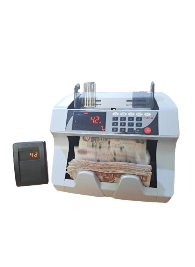 OKA - Cash Counting machine Money Counting & Detector – Digital Display & Control Buttons – 6006 - Image 1