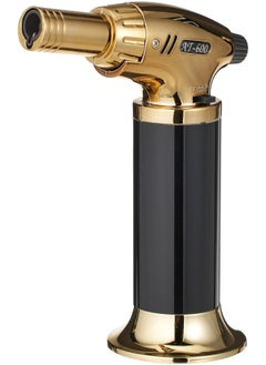ALSAQER Windproof Gas Lighter, Incense Lighter, Cigar Lighter, Bakhoor Lighter, Jet Lighter For Bbq, Butane Torch, Cooking Torch Culinary Lighter Butane Refillable (Butane Not Included)  - Image 1