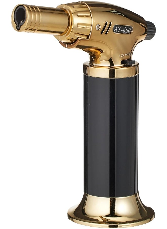 ALSAQER - Windproof Gas Lighter, Incense Lighter, Cigar Lighter, Bakhoor Lighter, Jet Lighter For Bbq, Butane Torch, Cooking Torch Culinary Lighter Butane Refillable (Butane Not Included) - Image 1