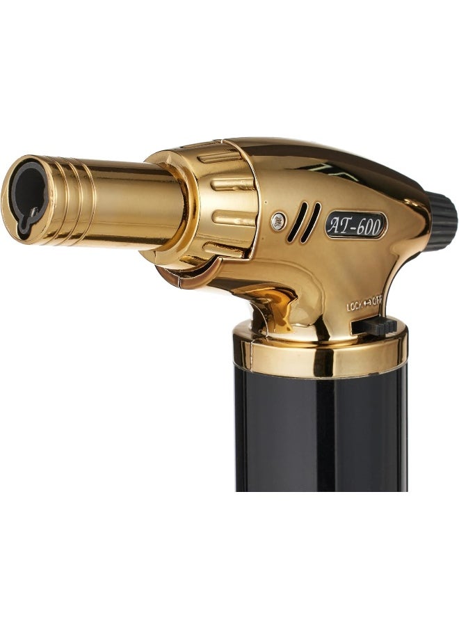 ALSAQER - Windproof Gas Lighter, Incense Lighter, Cigar Lighter, Bakhoor Lighter, Jet Lighter For Bbq, Butane Torch, Cooking Torch Culinary Lighter Butane Refillable (Butane Not Included) - Image 1