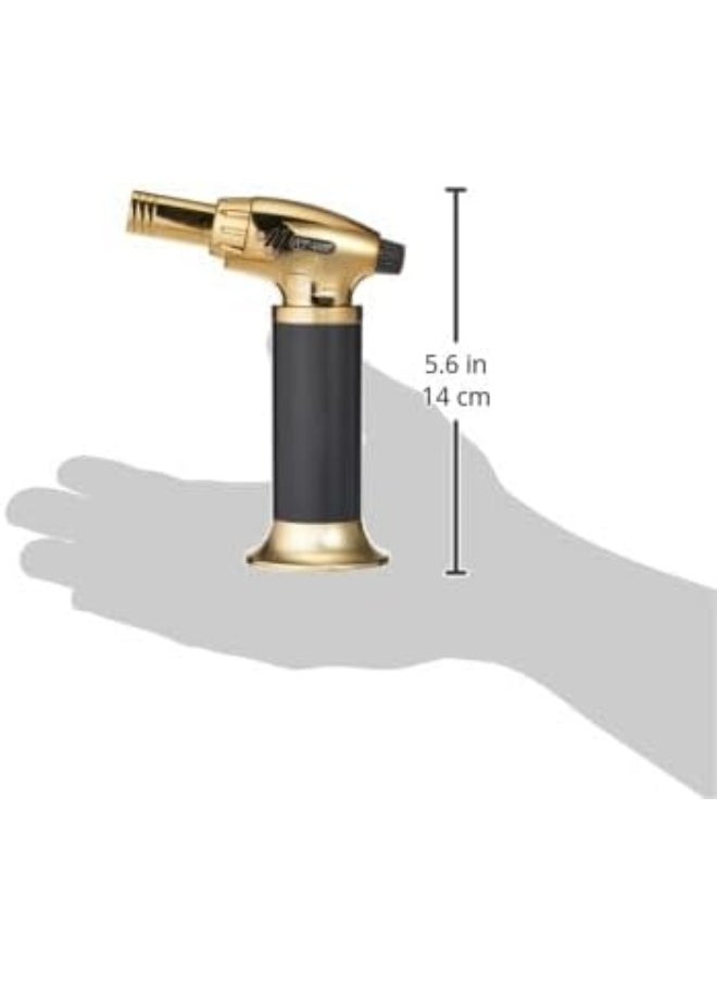 ALSAQER - Windproof Gas Lighter, Incense Lighter, Cigar Lighter, Bakhoor Lighter, Jet Lighter For Bbq, Butane Torch, Cooking Torch Culinary Lighter Butane Refillable (Butane Not Included) - Image 1