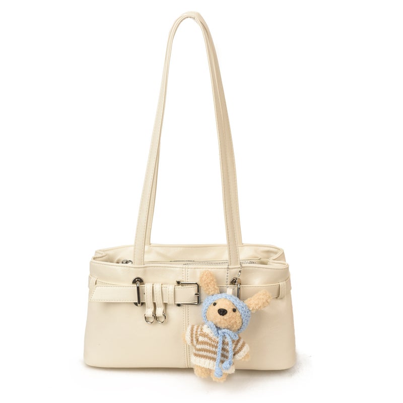 2026 New Women's Shoulder Bag, French Loaf Style, Solid Color, Casual Daily Commute - Image 1