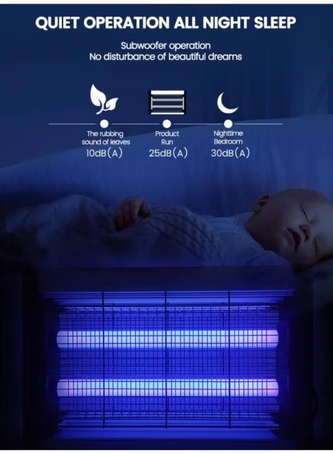 Insect Killer Electric Fly Trap Mosquito Lamp 10W Effectively Flying Insects UV Pest Killer - Image 5