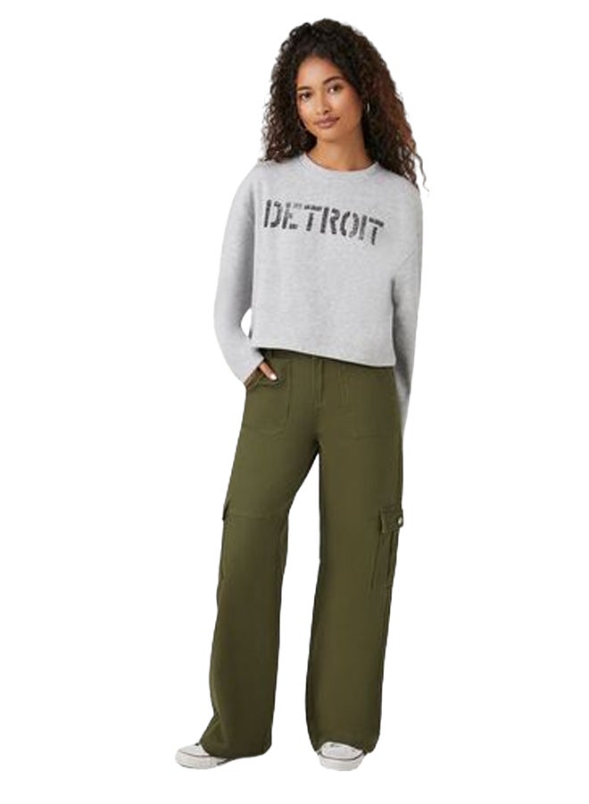 FOREVER 21 Faux Shearling Detroit Pullover - Image 1