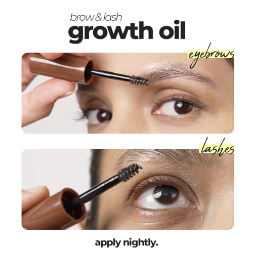 Ruby's Organics Eyelash & Eyebrow Growth Oil for Overnight Use, Organic & Natural, Infused with Rosemary, Bhringraj & Castor Oil, Nourishes & Promotes Hair Growth, Repairs Hair Follicles, Cruelty-Free, 6ml - Image 4
