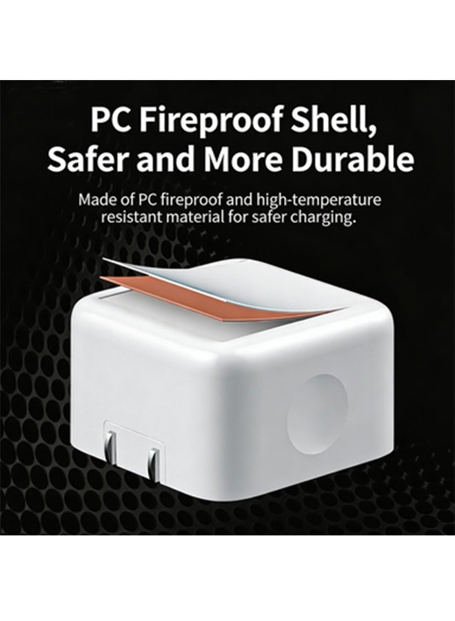 Quantum Dual Port Fast Charger Plug, 35W Dual USB-C Port Compact Power Adapter, Charging Cable for i-Phone 16 15 Pro Max Plus Mini iPad MacBook Air - Image 4