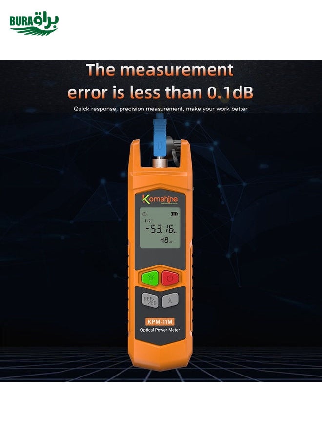 BURAQ - Komshine High Precision Optical Power Meter Mini Fiber Optic Light Attenuation Tester With LED, Specification: C-G/-50DBM to +26DBM - Image 1