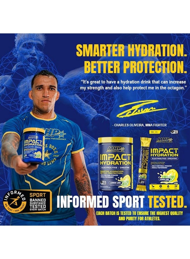 Maximum Human Performance MHP Impact Hydration Electrolyte Creatine Sports Drink Stick Pack, No Artificial Sweeteners or Colors, Performance, Recovery, Lemon Lime, 14 Count - Image 5