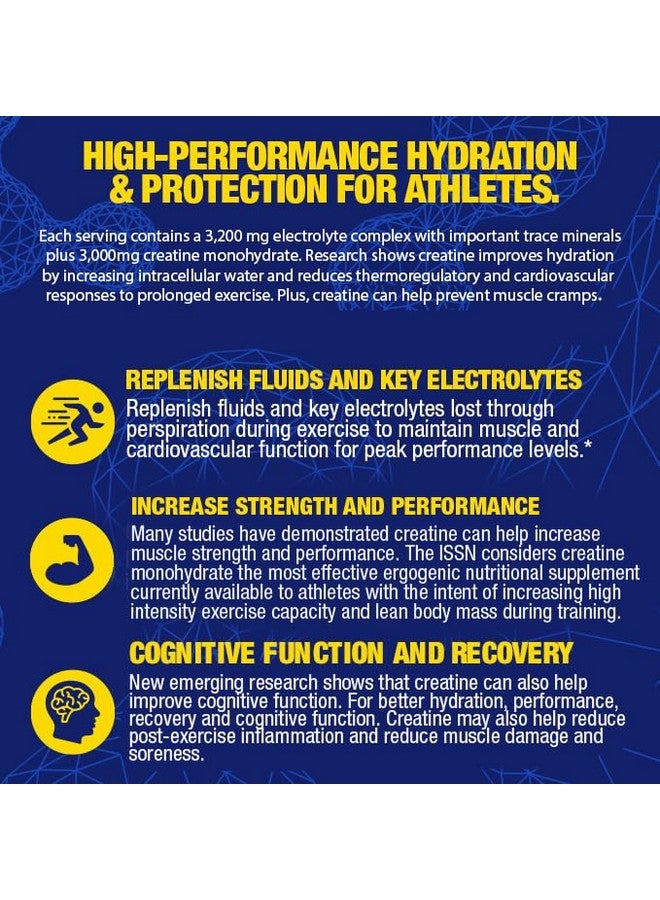 Maximum Human Performance MHP Impact Hydration Electrolyte Creatine Sports Drink Stick Pack, No Artificial Sweeteners or Colors, Performance, Recovery, Lemon Lime, 14 Count - Image 4