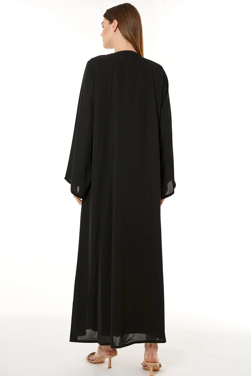 Moistreet  Embellished Flared Sleeve Abaya for Women | Best Price UAE