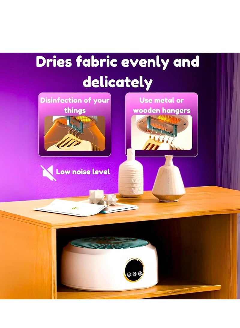 ARGT مجفف ملابس محمول صغير مع جهاز تحكم عن بعد | آلة تجفيف كهربائية قابلة للطي مدمجة | مجفف فعال بقوة 600 واط للأقمشة الخفيفة | للاستخدام في السفر والشقق | حل موفر للطاقة - Image 4