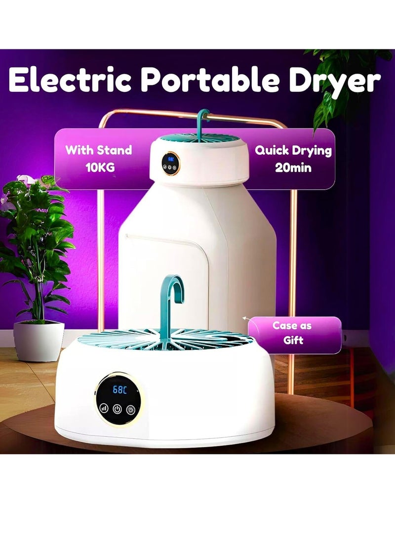 ARGT مجفف ملابس محمول صغير مع جهاز تحكم عن بعد | آلة تجفيف كهربائية قابلة للطي مدمجة | مجفف فعال بقوة 600 واط للأقمشة الخفيفة | للاستخدام في السفر والشقق | حل موفر للطاقة - Image 5