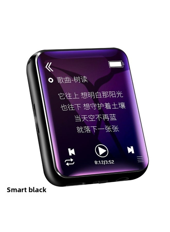 Full Screen Mp3 Mp4 Portable Music Player Student Version Ultra-thin Bluetooth Convenient Mp5 Music Player Mp6-Body Color:Black Bluetooth Version [full Screen Metal Case]]-Memory Capacity:8GB + Full Set Of Accessories  - Image 1