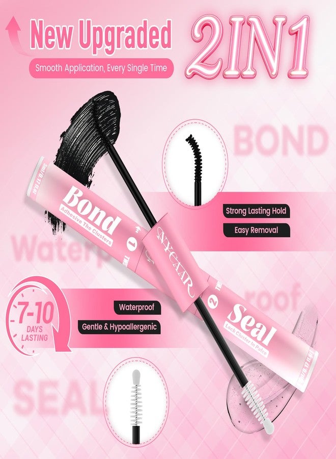 NYCAAR Lash Clusters Glue Black Bond and Seal Lash Glue for Eyelash Clusters Waterproof Lash Bond Long-Lasting Eyelash Glue Strong Hold Eyelash Cluster Adhesive for 72 Hours（Black,10ml） - Image 4