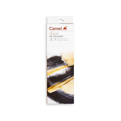 Camel Artist's Oil Color Box - 9ml Tubes, 12 Shades - Image 1