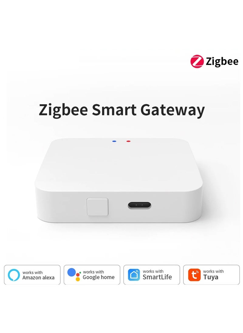 UanTii Tuya ZigBee Hub Tuya Zigbee 3.0 Wireless Gateway Bridge for App and Voice Control, Tuya Smart Home Hub, Works with Alexa Google,works with Home Assistant  - Image 1