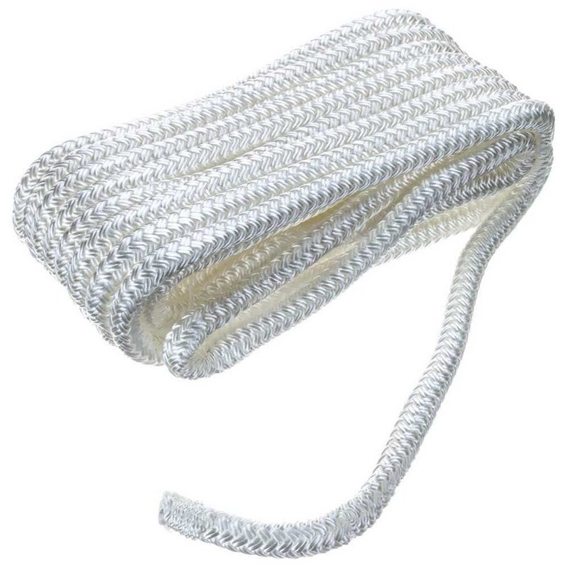 SEACHOICE DoubleBraid Nylon Dock Line 38 x 20 40101 White - Image 2