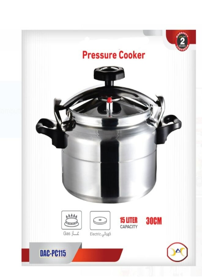Dac Aluminium Pressure Cooker 15L 30CM 