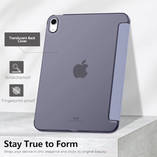 MOCA Case for iPad (A16) 11th Generation 11 Inch 2025 10th Generation 2022 iPad 10.9 Inch Slim Shell Back Protective Smart Cover for 10.9” iPad 10th 2022 Release A2696 A2757 A2777 (Lavender) - Image 4