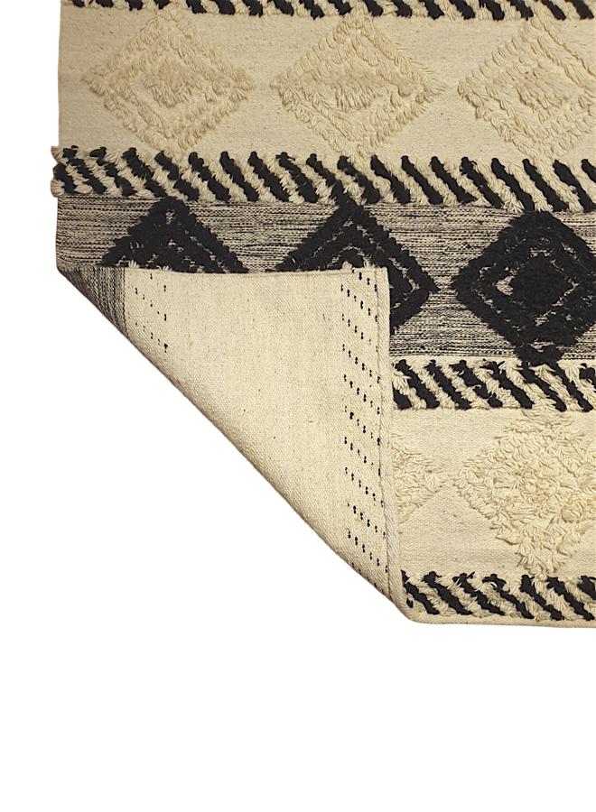 Kilim Studio Handmade Modern Black and White Kilim - Image 2