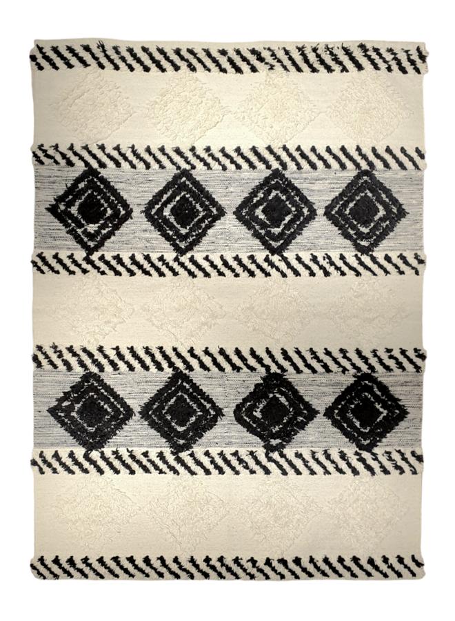 Kilim Studio Handmade Modern Black and White Kilim - Image 1