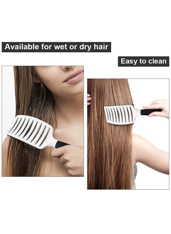 BANGMENG Hair Brushes for Women, Vented Hair Brush with Boar Bristles, Curved Vent Brush for Blow Drying, Suitable for Long, Short,Thick, Thin, Straight, Curly, Fine Hair  - Image 5