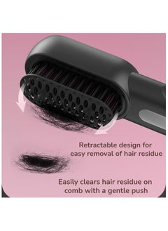 General Cordless Hair Straightener Brush Portable Mini Straightening Brush for Travel Negative Ion Hot Comb Hair Straightener for Women Anti-Scald  - Image 4
